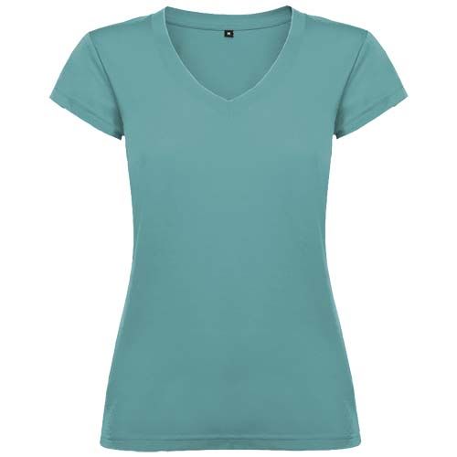 T-shirt a maniche corte con scollo a V da donna Victoria