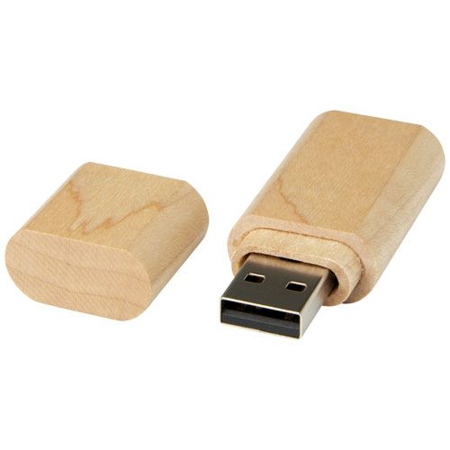Chiavetta USB 3.0 in legno con portachiavi