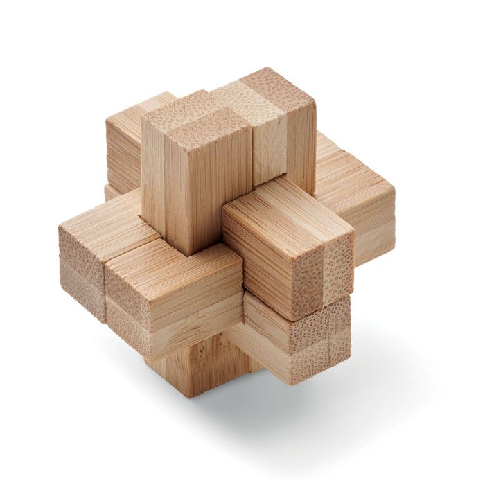 SQUARENATS. Puzzle rompicapo in bambù