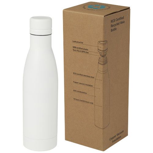 Borraccia termica con isolamento sottovuoto in rame e acciaio inossidabile riciclato certificato RCS da 500 ml Vasa