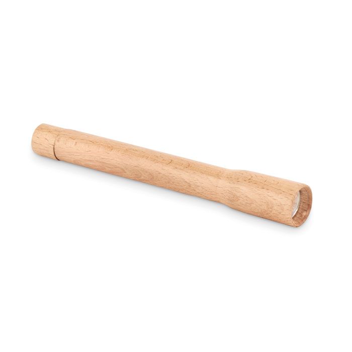 TELES. Torcia in legno con luce COB