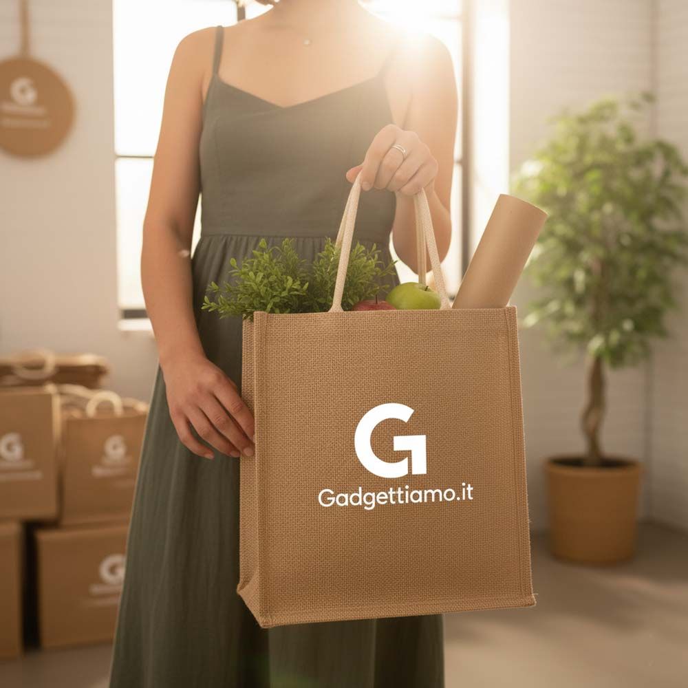 Shopper borse in juta personalizzate