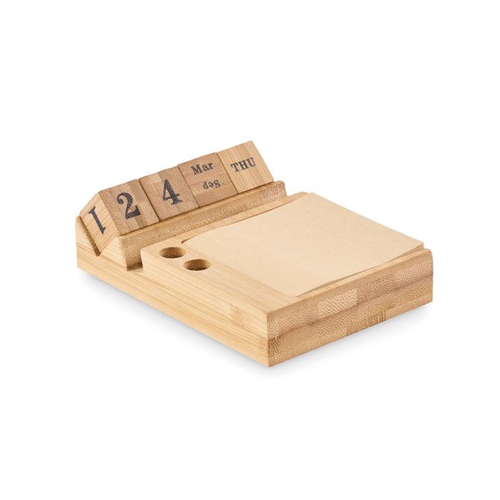 BOOTOP. Calendario da tavolo in Bamboo