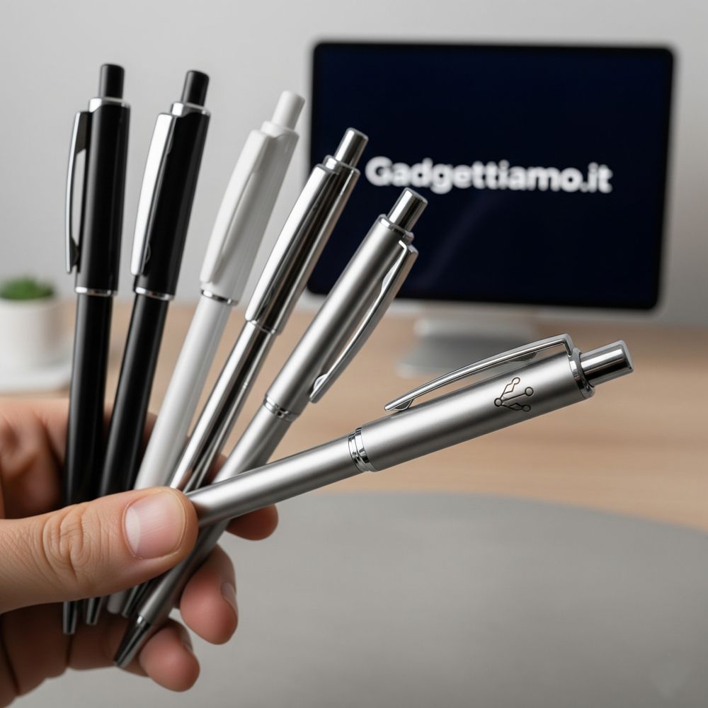 Penne plastica e metallo personalizzate