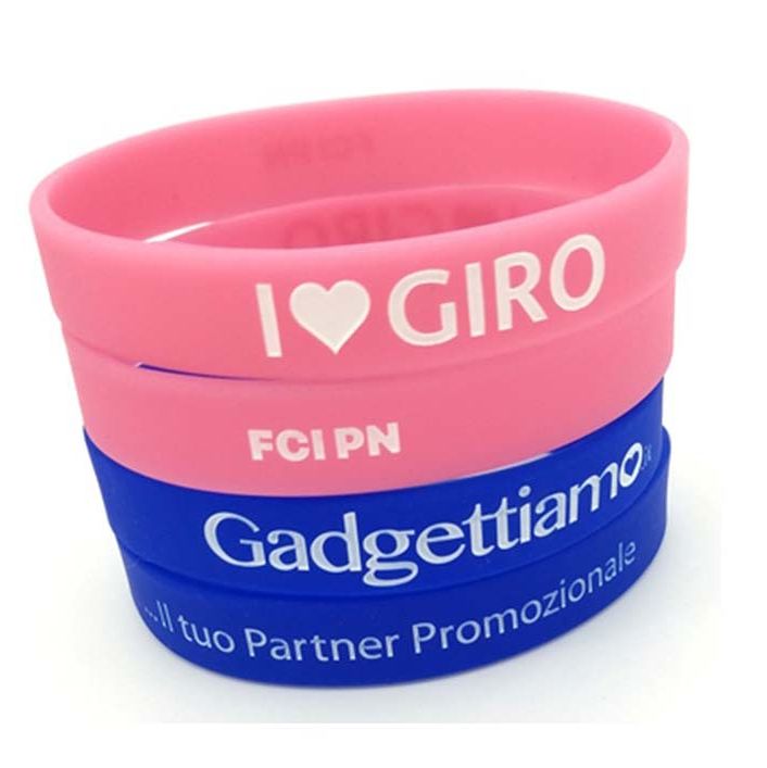 Braccialetti in silicone personalizzati