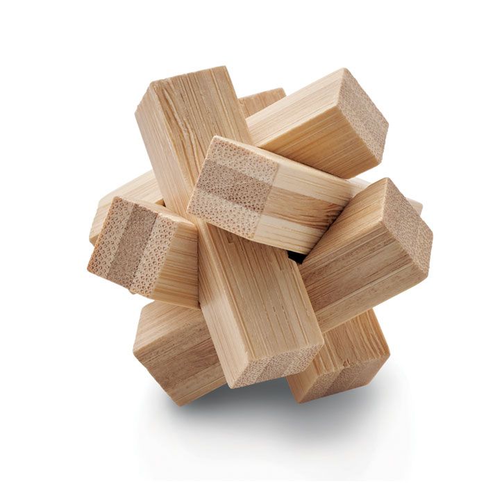 CUBENATS. Puzzle rompicapo in bambù