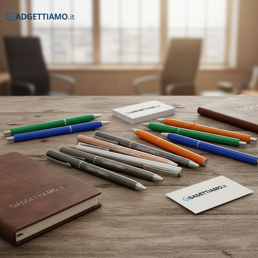 Penne plastica e metallo personalizzate