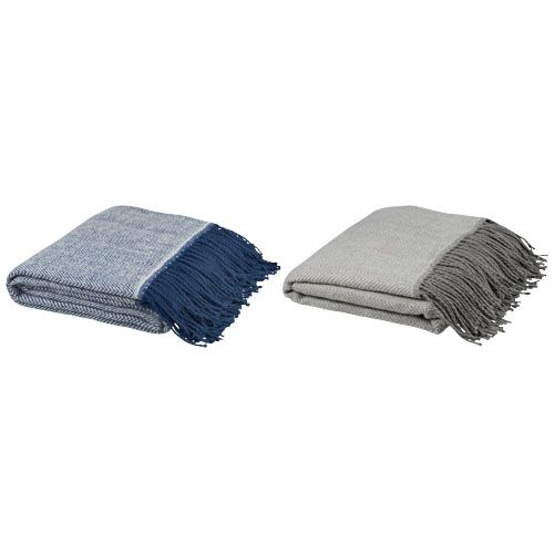 Coperta copriletto Haven con motivo a spina di pesce