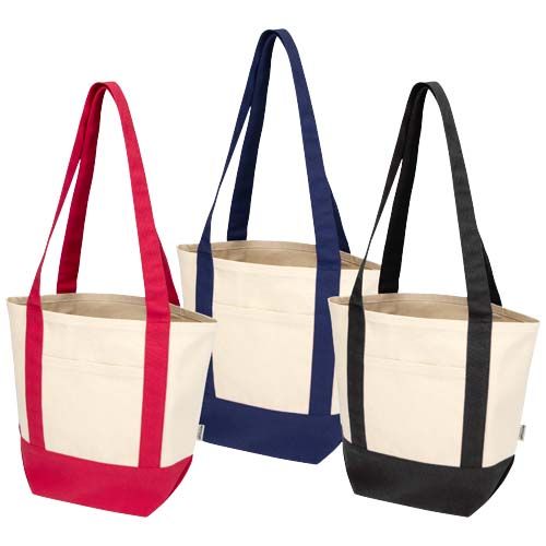 Tote bag mini in cotone riciclato certificato GRS da 320 g/m² Sam