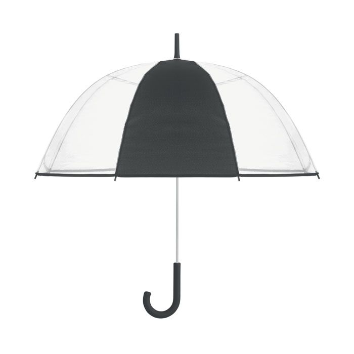 GOTA. ⌀102cm/23″ ombrello trasparente con manico curvo.