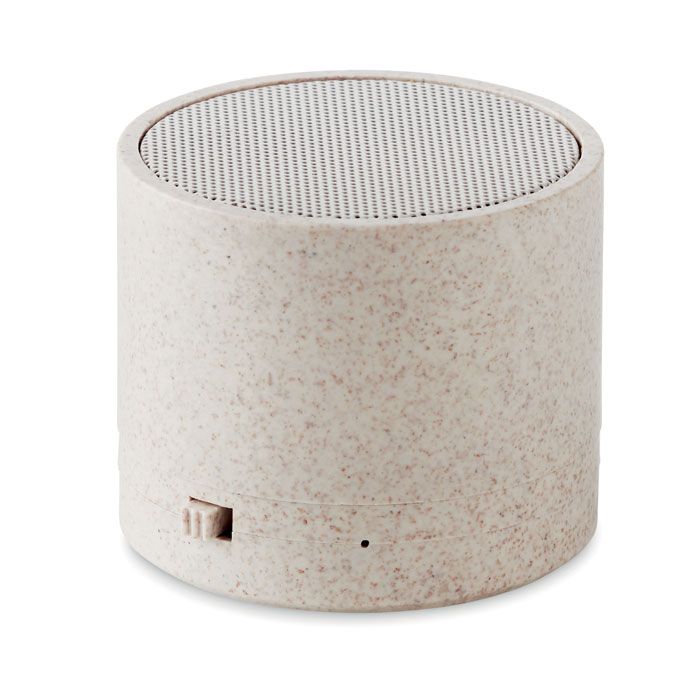 ROUND BASS+. Speaker bluetooth in paglia