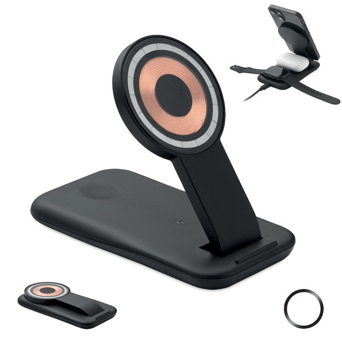 PENDOLESS. Caricatore wireless 3 in 1 da 15 W