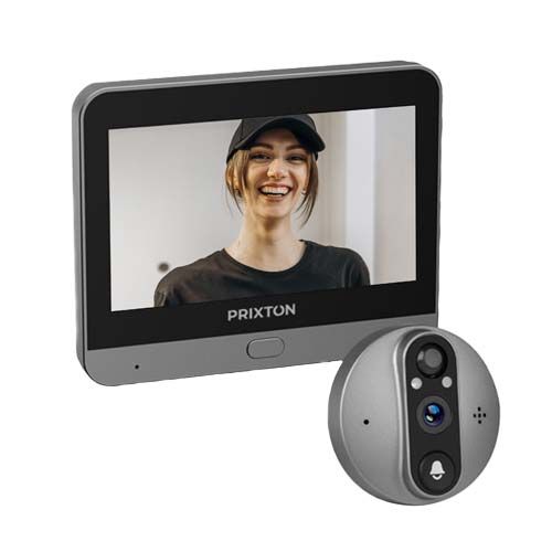 Visualizzatore di sorveglianza intelligente Wi-Fi per porte Prixton DV50