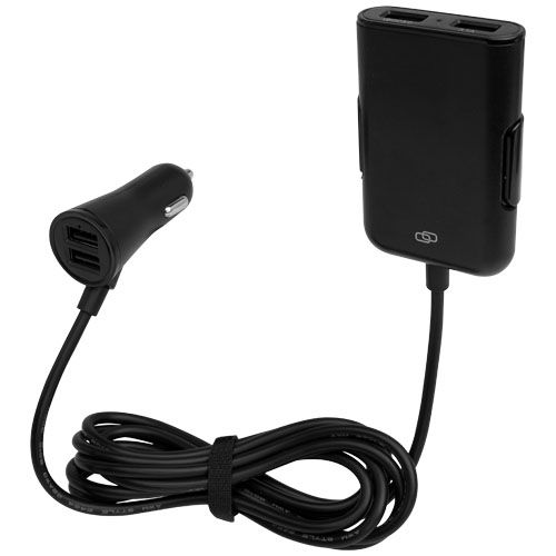 Caricabatterie per auto con 4 porte USB, tecnologia Quick Charge 3.0 ed estensione per i sedili posteriori Pilot