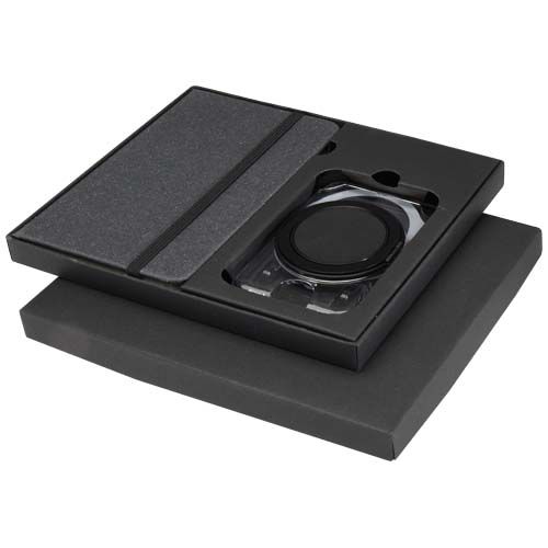 Set regalo con blocco note formato A6 con copertina rigida e portafoglio MagSafe Kern