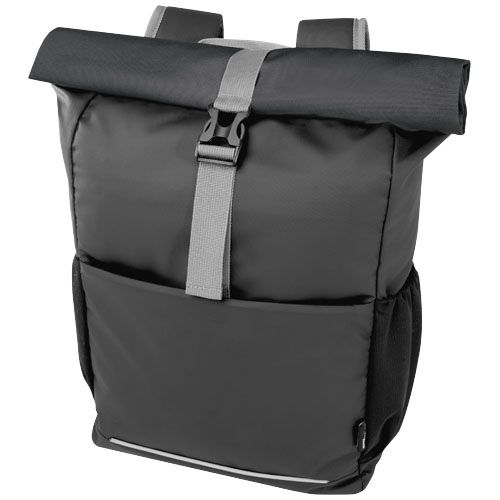 Borsa roll-top per bicicletta impermeabile in materiale riciclato certificato GRS per portatile da 15" Aqua