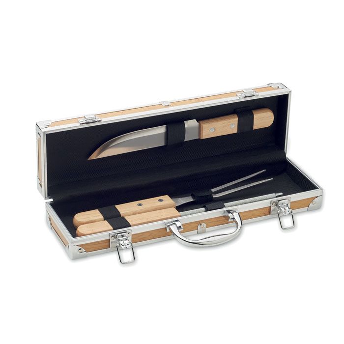 TOOLDERA. Attrezzi da barbecue in acciaio