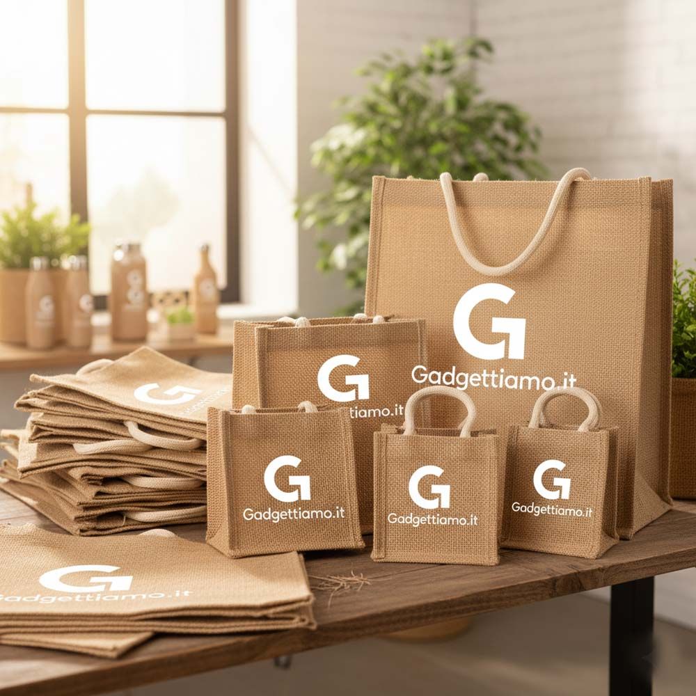 Shopper borse in juta personalizzate