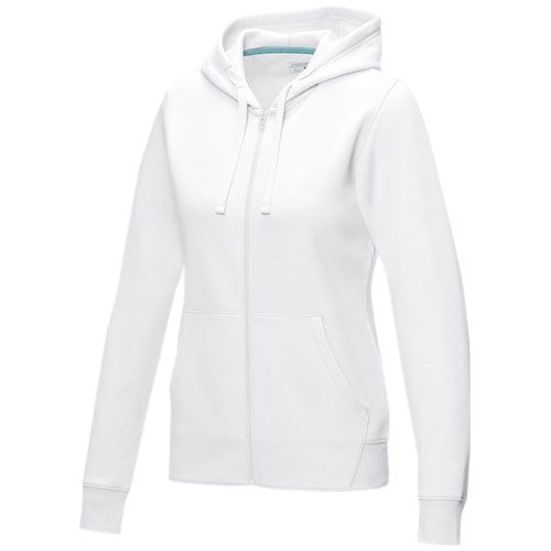 Felpa Ruby da donna con cappuccio e full zip in tessuto organico riciclato