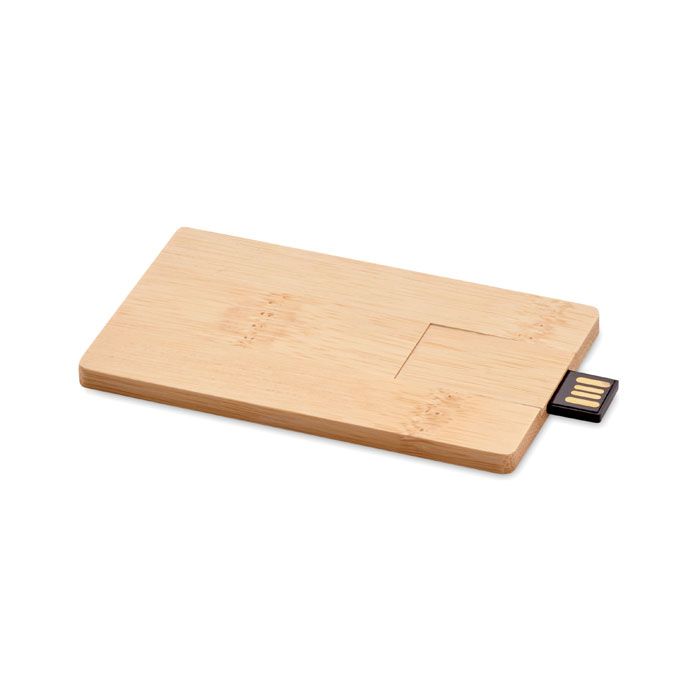 CREDITCARD PLUS. USB in bamboo da 16 GB
