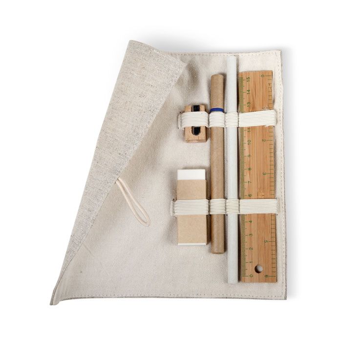 ECOSET. Set in astuccio cotone e juta