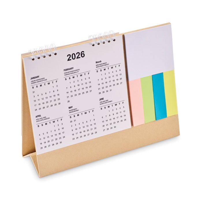 CALENDOO. Calendario da tavolo con memopad
