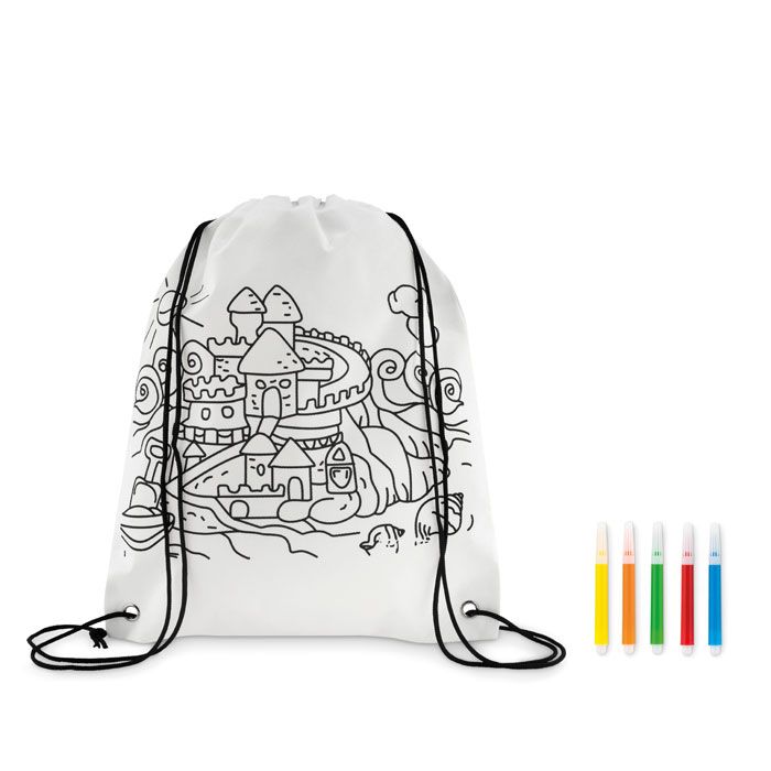 CARRYDRAW. Sacca da colorare in non woven