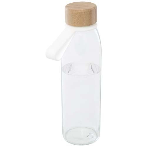 Borraccia in vetro da 500 ml con manico in silicone e coperchio in bambù Porto