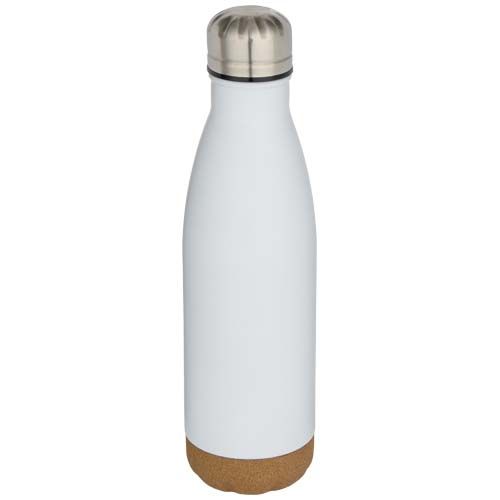 Borraccia termica in acciaio inossidabile a doppia parete isolamento sottovuoto da 500 ml con dettagli in sughero Cove