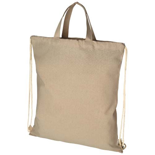 Zaino con cordoncino Pheebs in tessuto riciclato, 210 g/m² - 6L