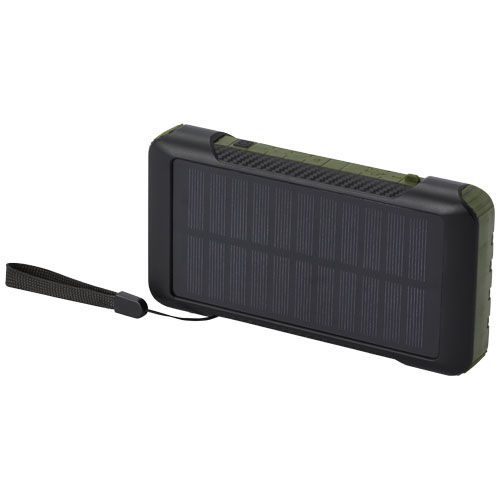 Power bank a dinamo solare in plastica riciclata RCS da 10.000 mAh Soldy