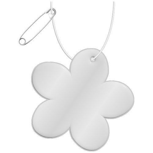Gancio in PVC catarifrangente a forma di fiore con catenella RFX™