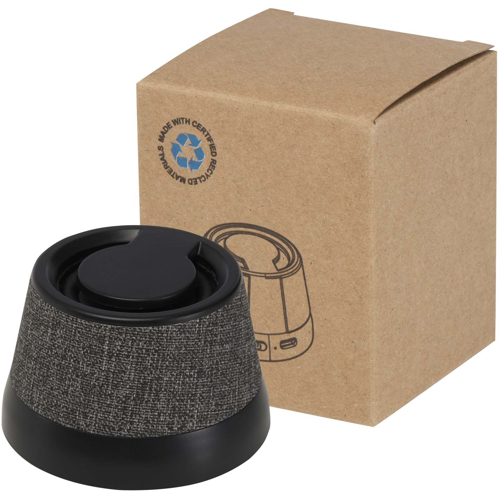 Speaker wireless magnetico in plastica riciclata da 3 W Horna