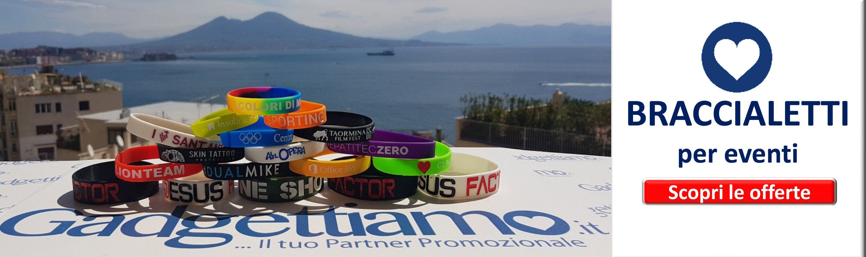 Braccialetti in silicone personalizzati con loghi aziendali