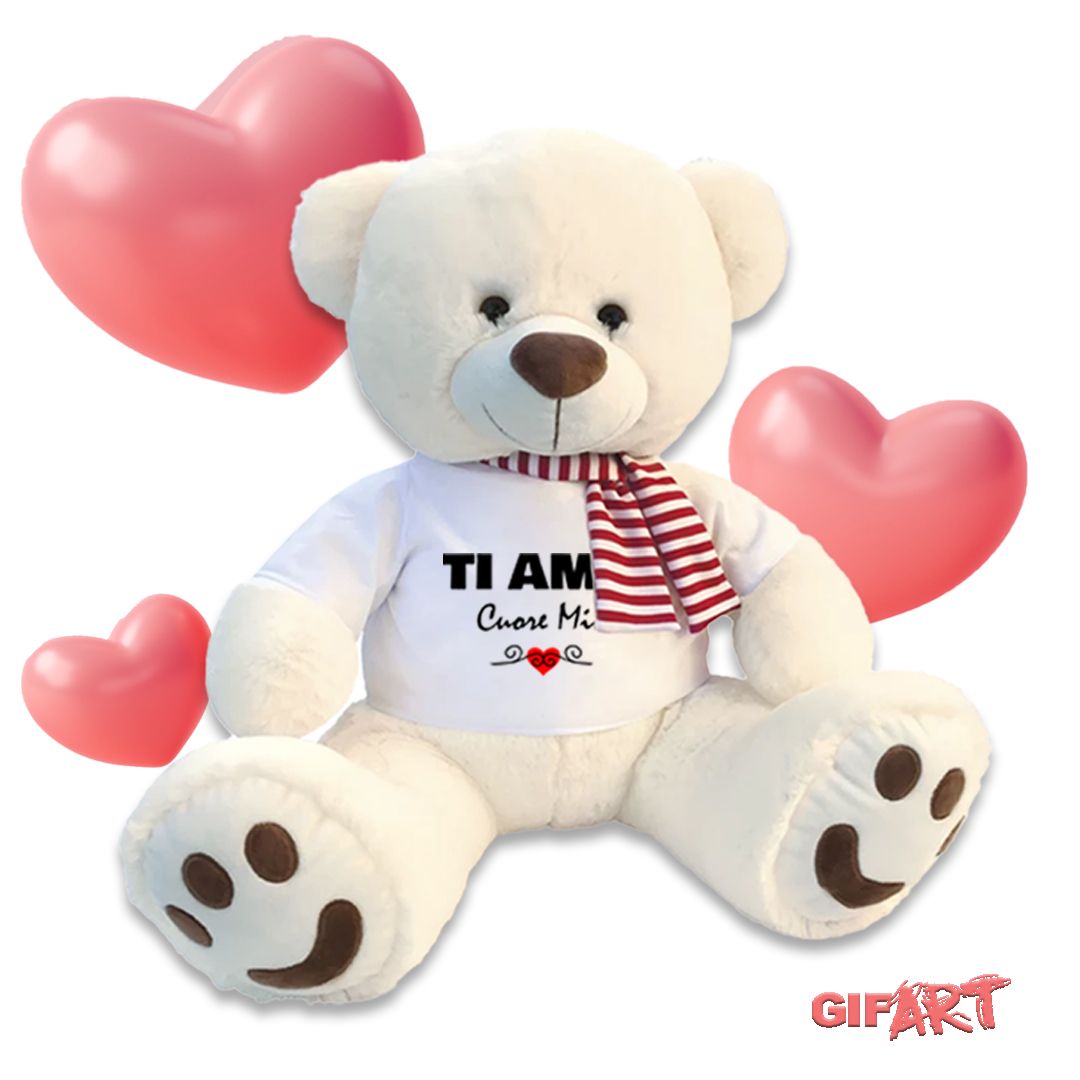Peluche Orso Gigante con t-shirt personalizzata