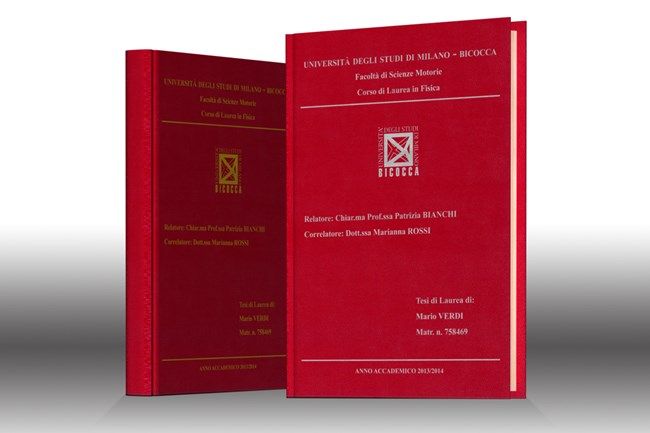 Stampa tesi online - vera Pelle Rossa