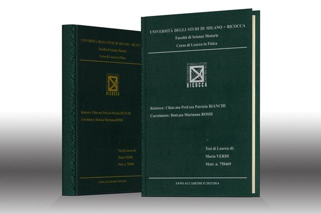 Stampa tesi online - vera Pelle Verde