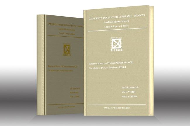 Stampa tesi online - seta Oro