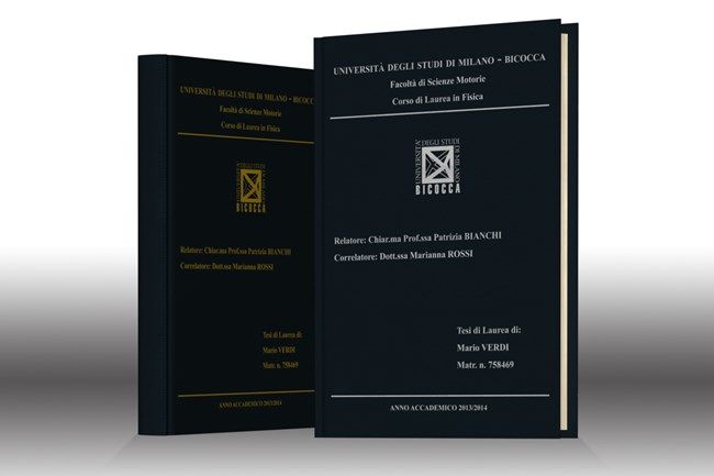 Stampa tesi online - seta Nera