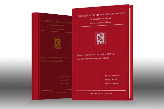 Stampa tesi online - tela Rossa