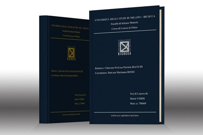 Stampa tesi online - seta Blu Scuro