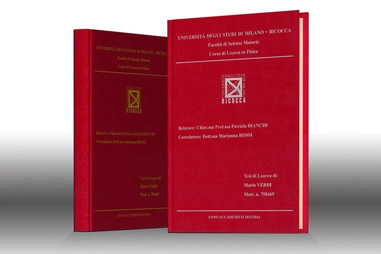 Stampa tesi online - similpelle Rossa