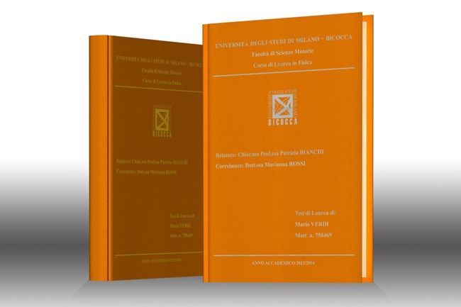 Stampa tesi online - tela Arancio Chiaro