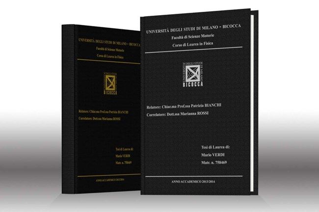 Stampa tesi online - tela Nera