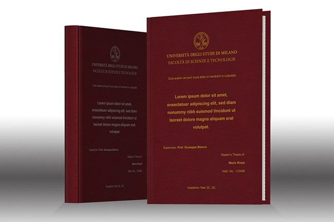 Stampa tesi online - similpelle Bordò