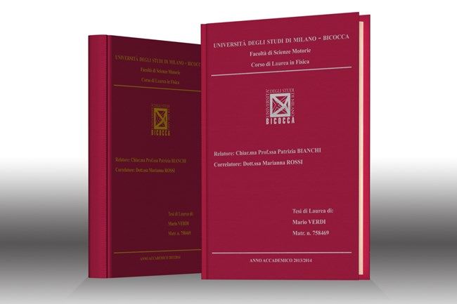 Stampa tesi online - seta Rossa