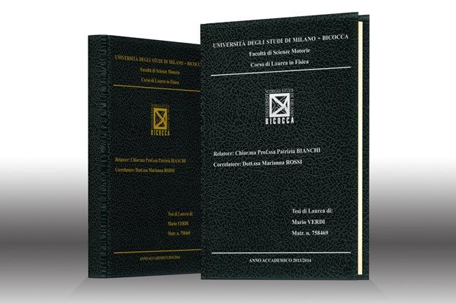 Stampa tesi online - similpelle Nera