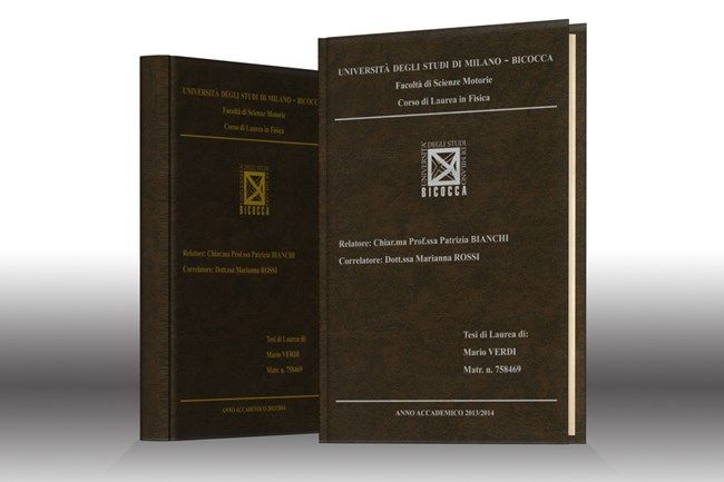 Stampa tesi online -  similpelle Bic Marrone