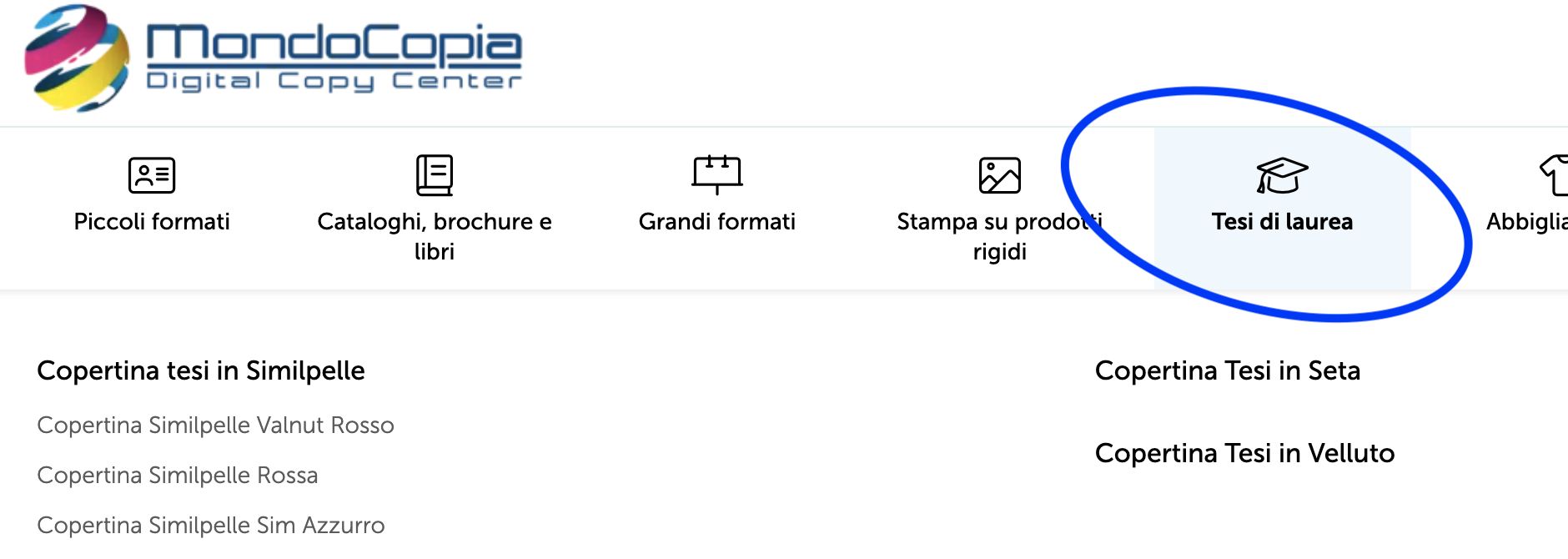 Stampa tesi di laurea in seta