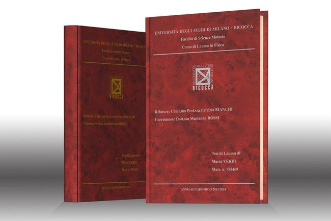 Stampa tesi online - similpelle Valnut Rosso